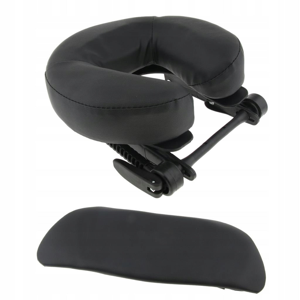 Salon Adjustable Massage Table Face Cradle Black