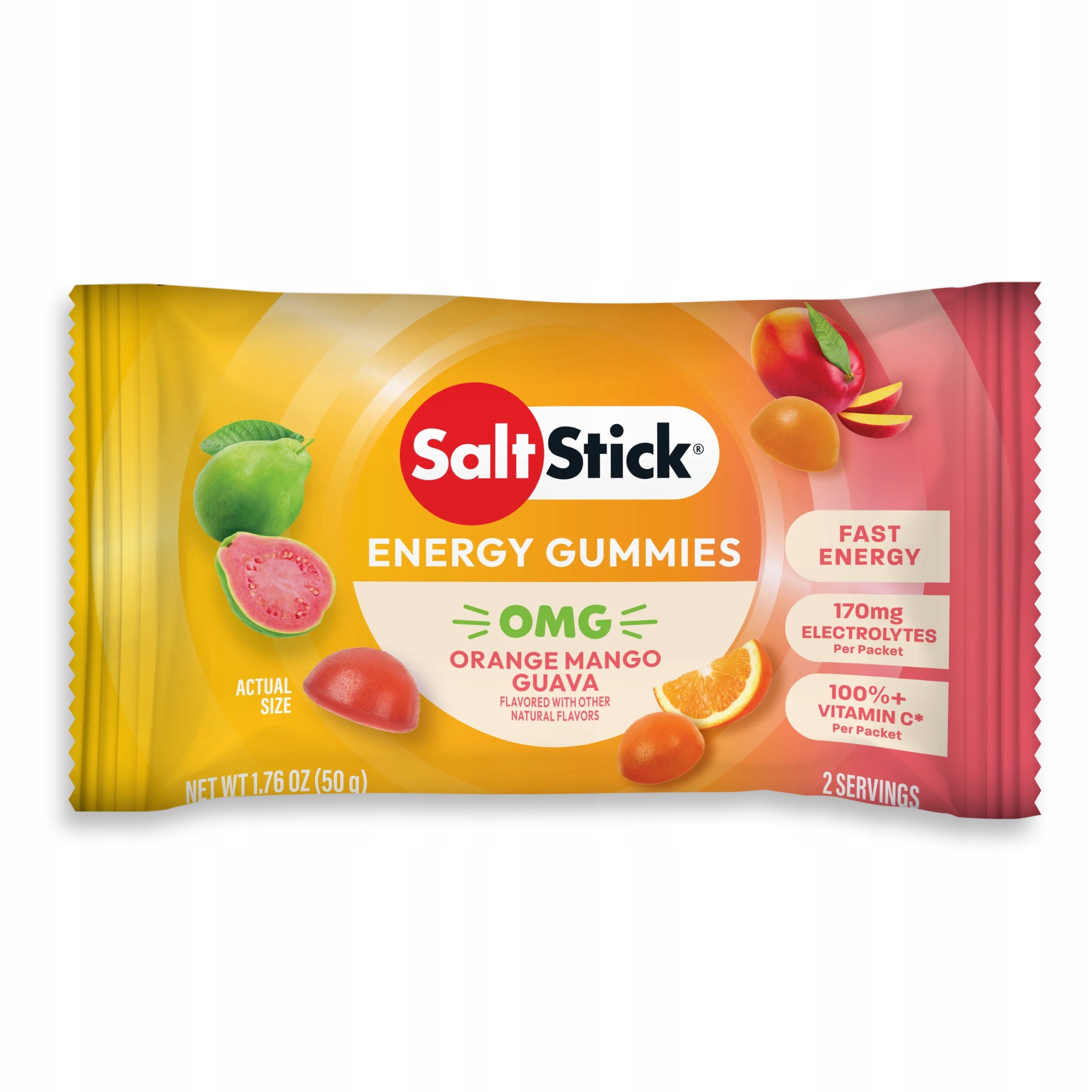 SaltStick Energy Gummies with Electrolytes Orange Mango Flavour 50 g