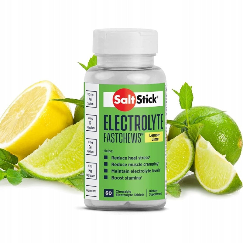 SaltStick - Lemon/Lime Flavoured Suction Electrolytes - 60pcs Bottle