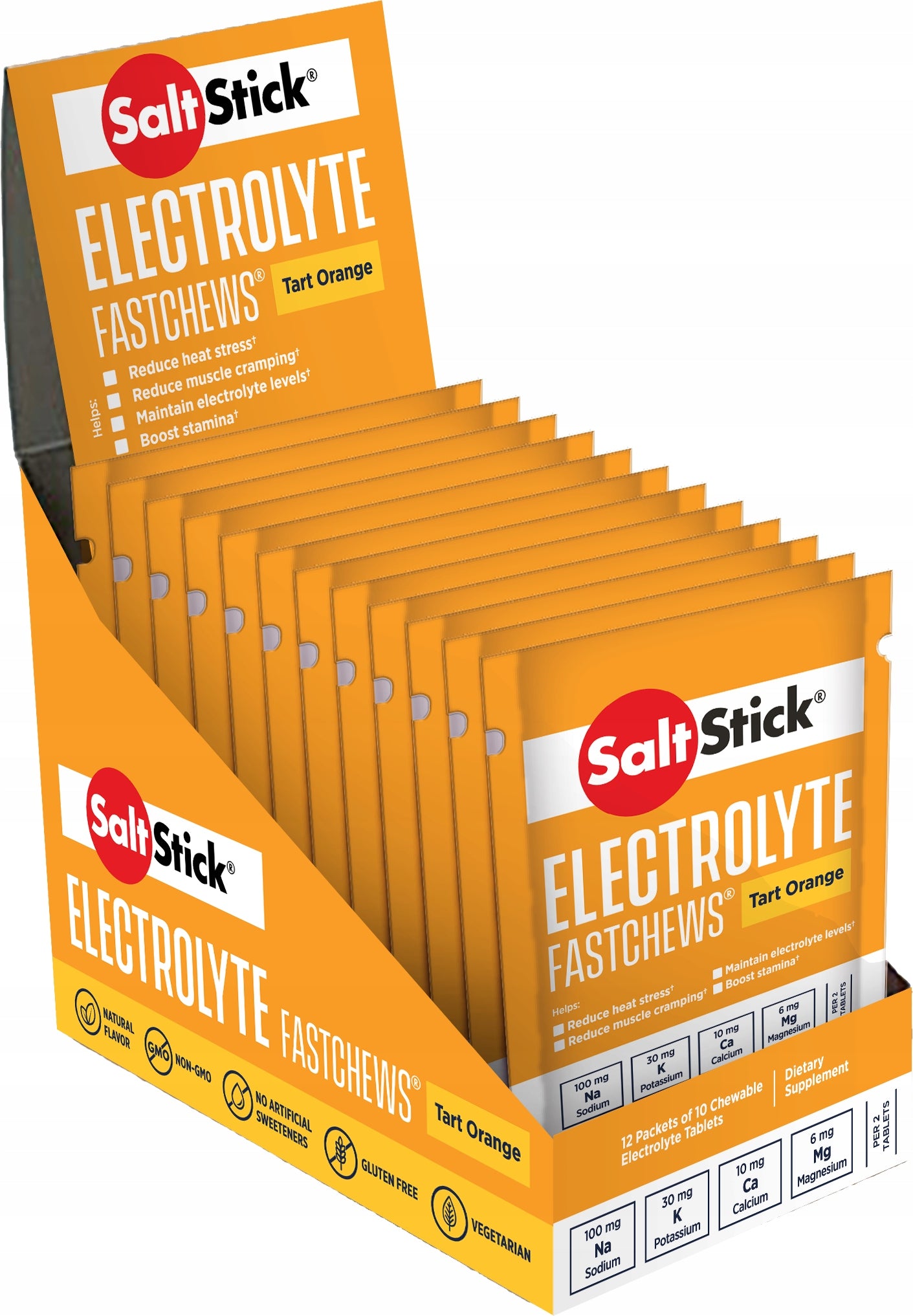 SaltStick Orange Flavoured Suction Electrolytes - Sachet 10 Pack EAN (GTIN) 689076673211