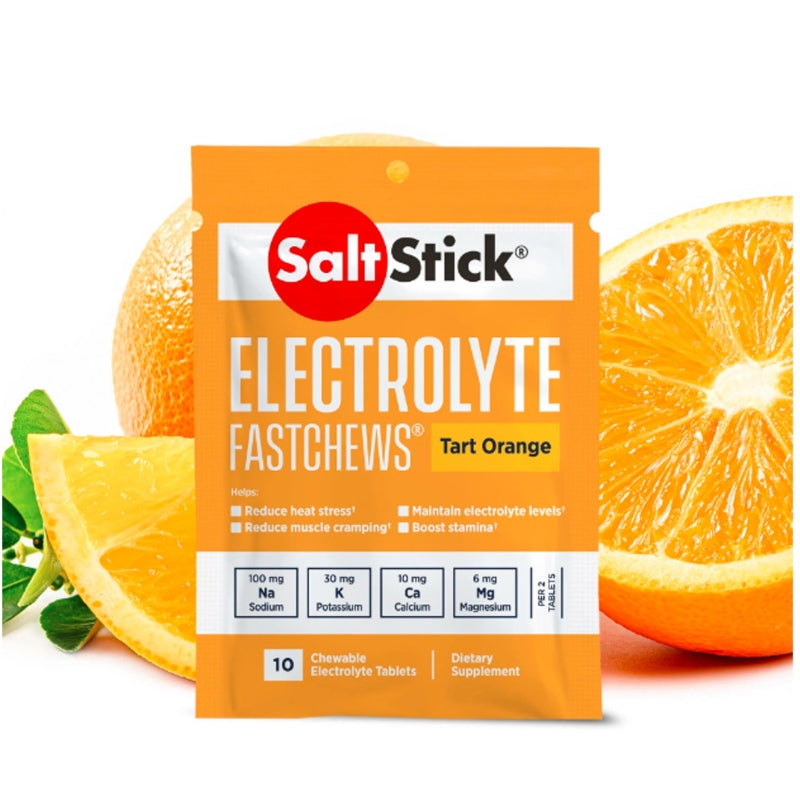 SaltStick Orange Flavoured Suction Electrolytes - Sachet 10 Pack