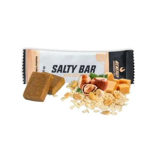 Salty Bar with Electrolytes 45g 4ENERGY Hazelnut Toffee Bar