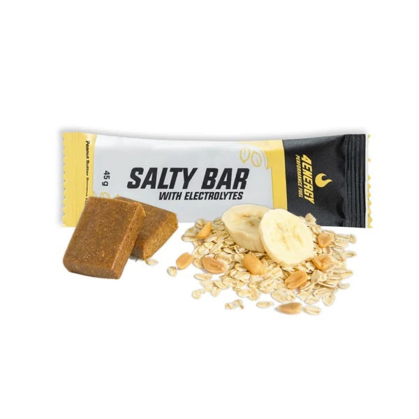Salty Bar with Electrolytes 45g 4ENERGY banana peanut butter bar