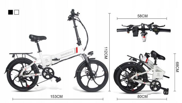 Samebike 20LVXD30 Electric Vehicles 350W 48V 10,4AH 32KM/H 80KM Shimano 7S Packaging status original