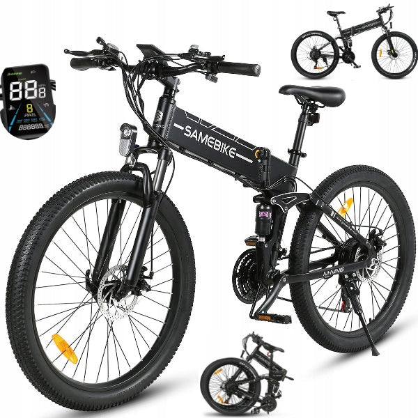 Samebike LO26-II Electric Vehicles 900W 48V 14Ah 80km 35km/h 26" oil brakes