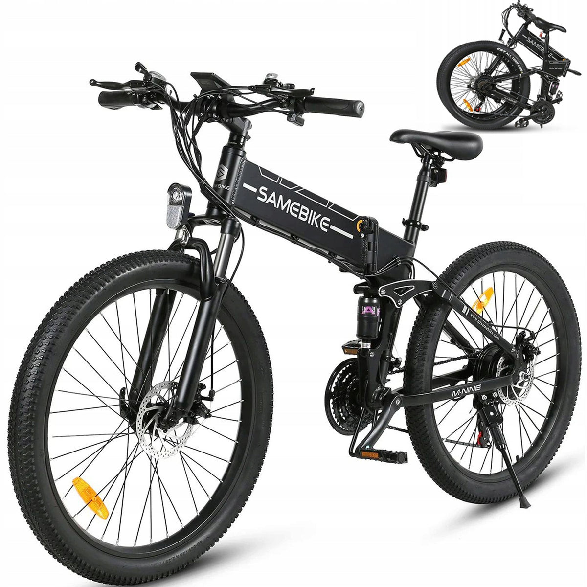 Samebike LO26-II-FT-YD Folding Electric Vehicle 900W 48V 14Ah 26" Oil brake