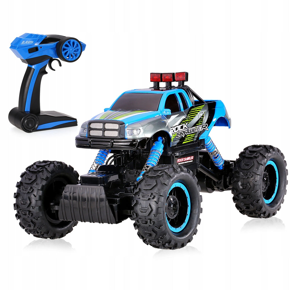 RC džipas Radijo bangomis valdomas automobilis 1:14 2.4GHz 4WD Mėlyna