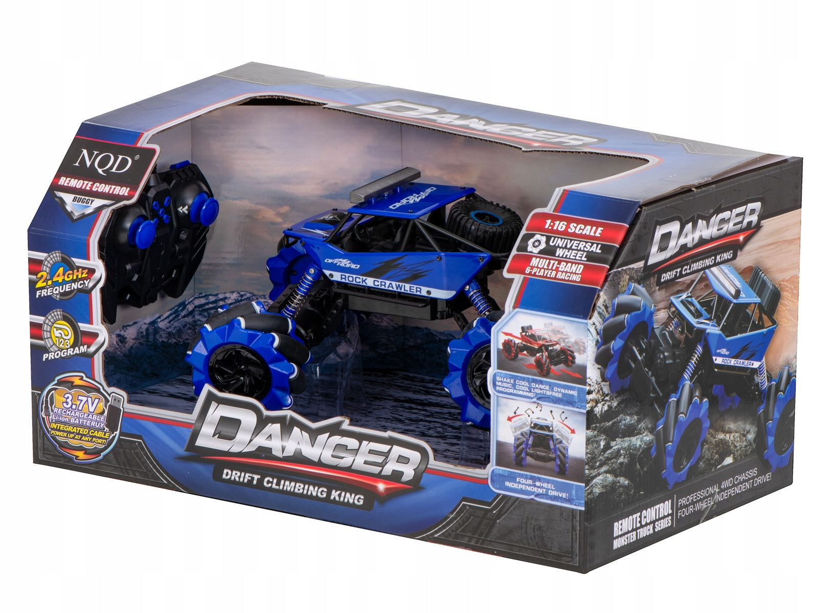RC Auto Nqd Drift Crawler 4WD Blau 