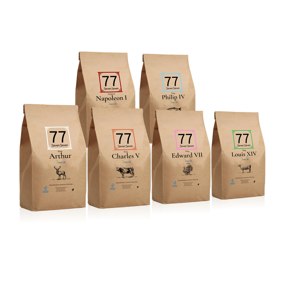 Samples for puppies 6 x 40g 77 Seven Seven