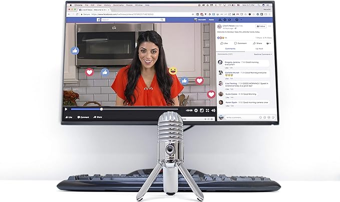 Samson Meteor Mic Studio Quality USB Microphone for Music Game Podcasts Manufacturer code Meteor Mic