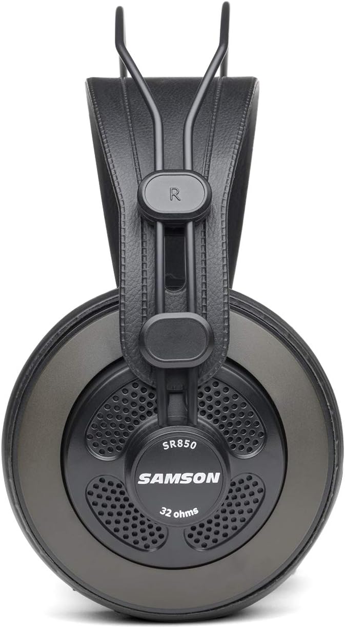 Samson On-Ear Headphones SR850 Wired Studio Black Brand Samson