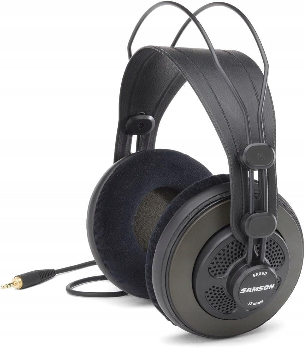 Samson On-Ear Headphones SR850 Wired Studio Black Packaging status original