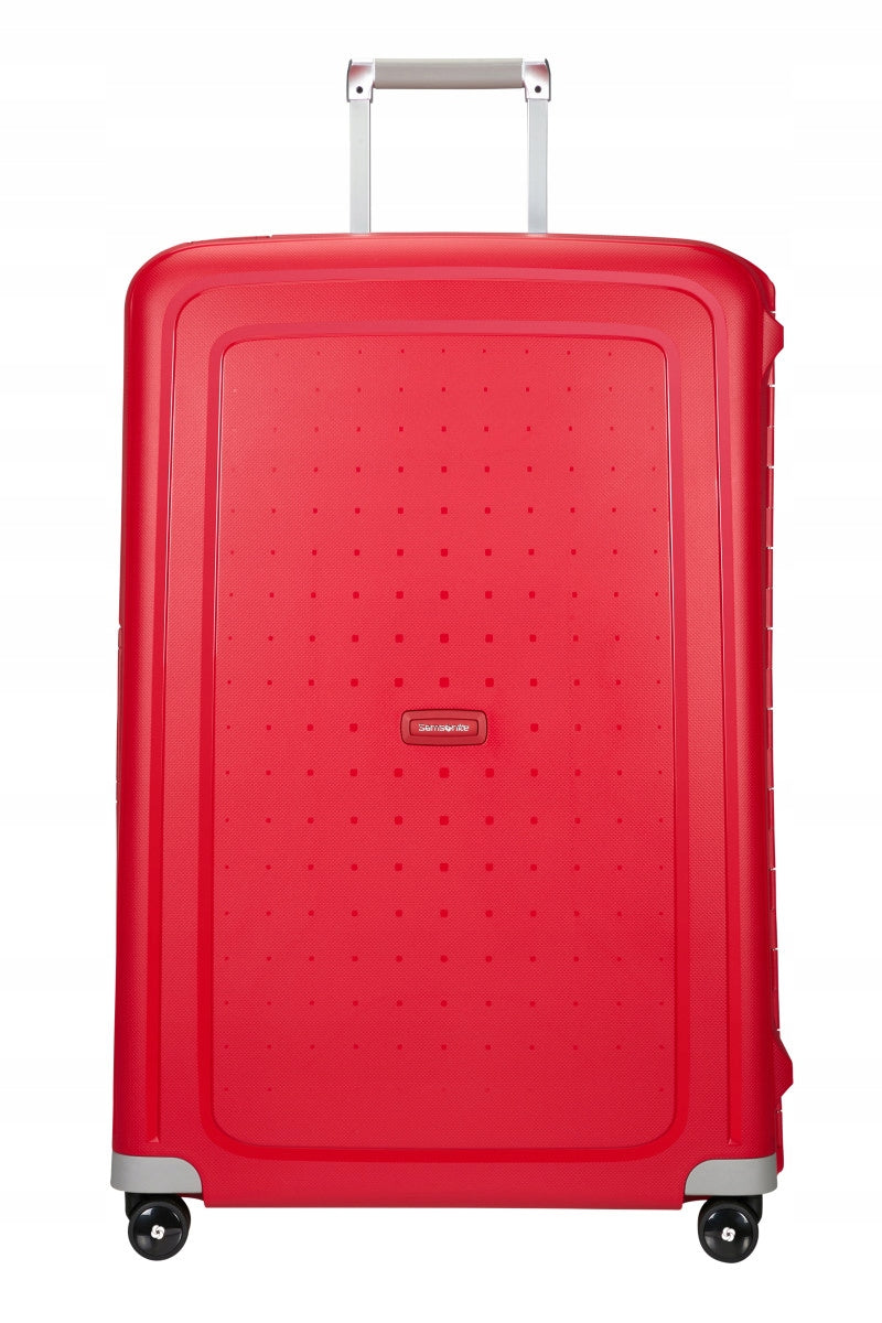 Samsonite S'cure Suitcase Large XL 81 cm red Crimson Red Brand Samsonite