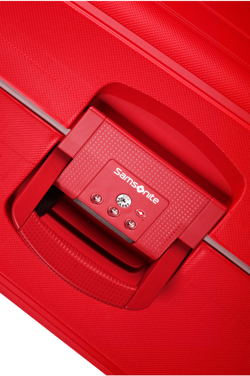Samsonite S'cure Suitcase Large XL 81 cm red Crimson Red Height 81 cm