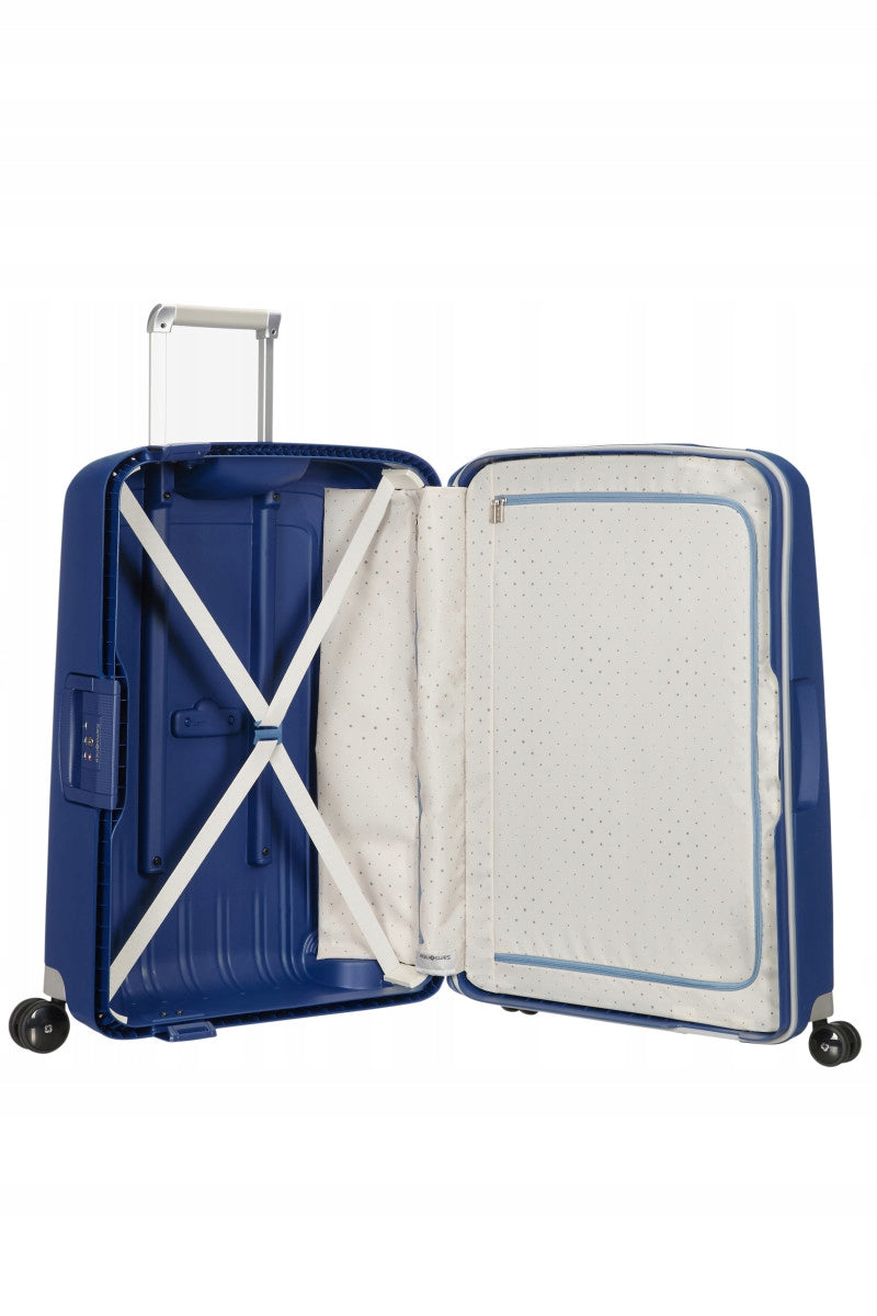 Samsonite S'cure Suitcase Large XL 81cm Navy Blue Dark Blue Height 81 cm