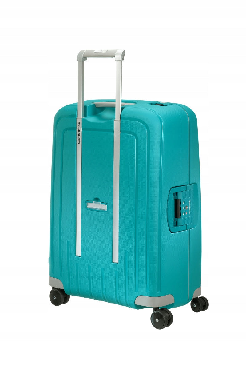 Samsonite S'cure Suitcase Medium 69 cm 79l Hard Polypropylene Aqua Blue Model S'Cure Spinner