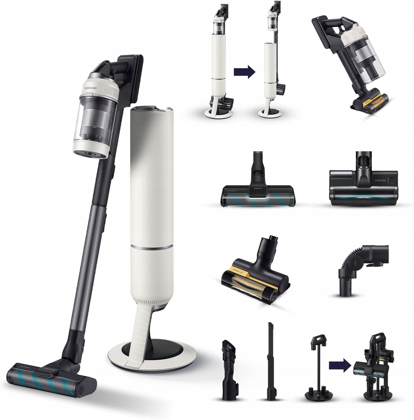 Samsung Bespoke Jet AI Lite Vacuum Cleaner 280W 120min Cleaning Station