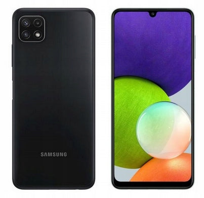 Samsung Galaxy A22 VERSION with 5G A226 BLACK + CASE + TEMPERED GLASS Charger included yes