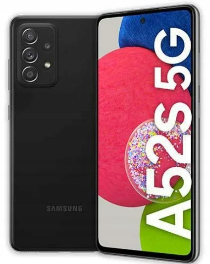 Samsung Galaxy A52S 5G A528 BLACK + CASE + TEMPERED GLASS Headphones included no