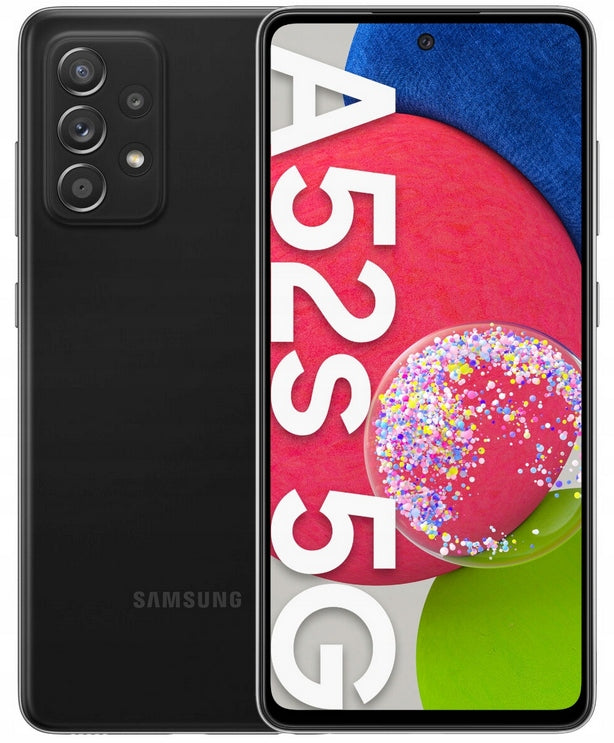 Samsung Galaxy A52S 5G A528 BLACK + CASE + TEMPERED GLASS