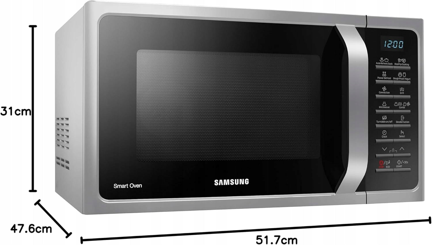 Samsung MC28H5015CS microwave combo 28l 900W grey Brand Samsung