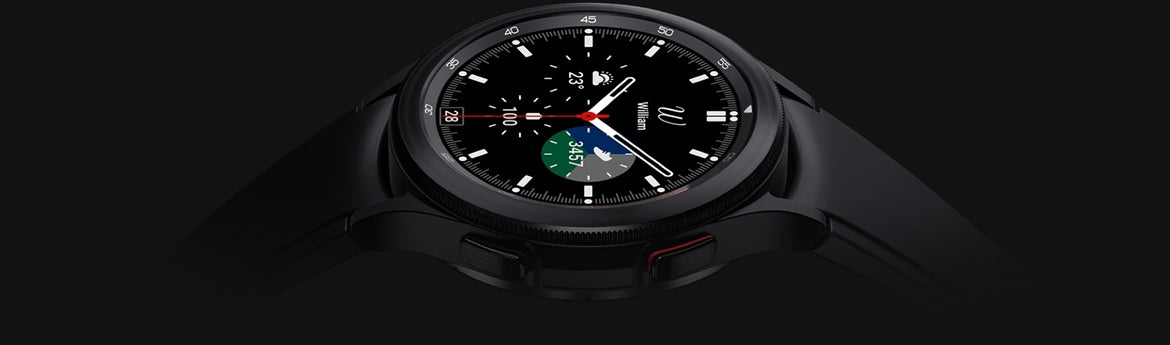 Samsung Smartwatch Galaxy Watch4 Classic Silver With White Strap 42mm Model Galaxy Watch 4 Classic (R885)