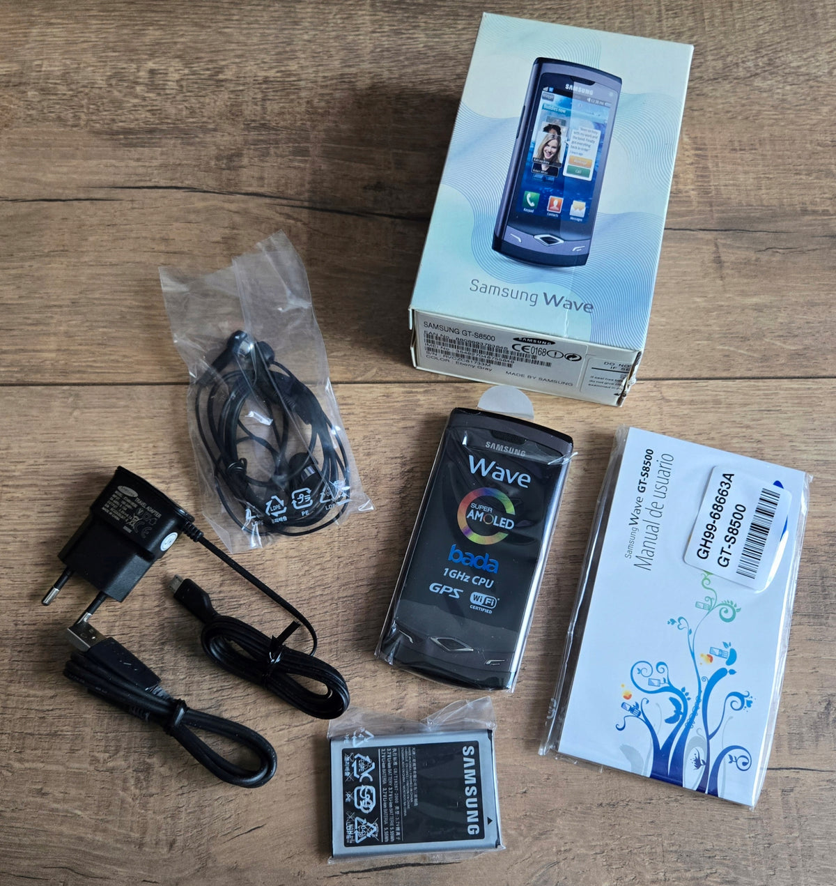 Samsung Wave GT-S8500 Gray Set! NEW! MEGA UNIQUE! Without Lock!