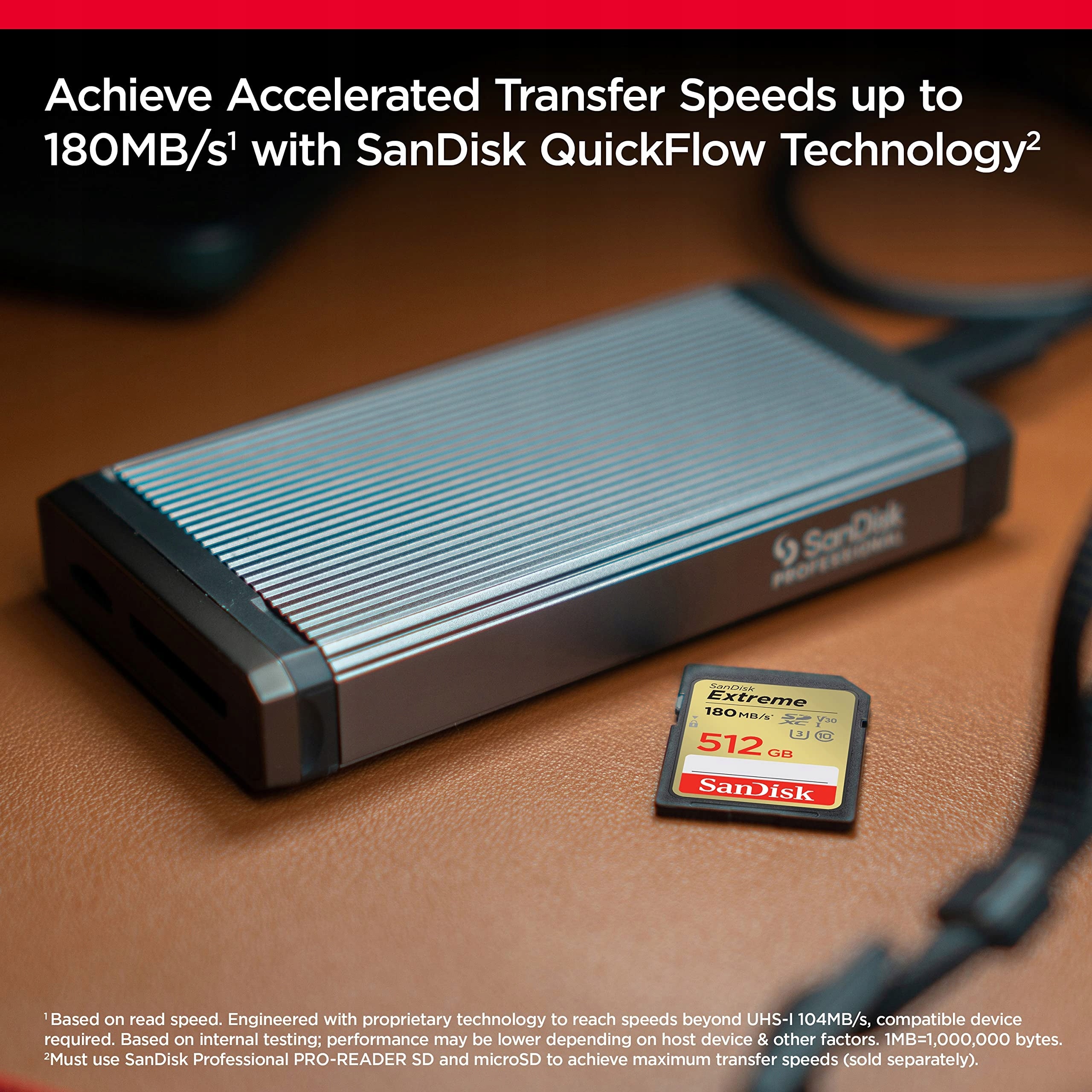 SanDisk 512 Gb Extreme microSDXC card + adapter Card capacity 512 GB