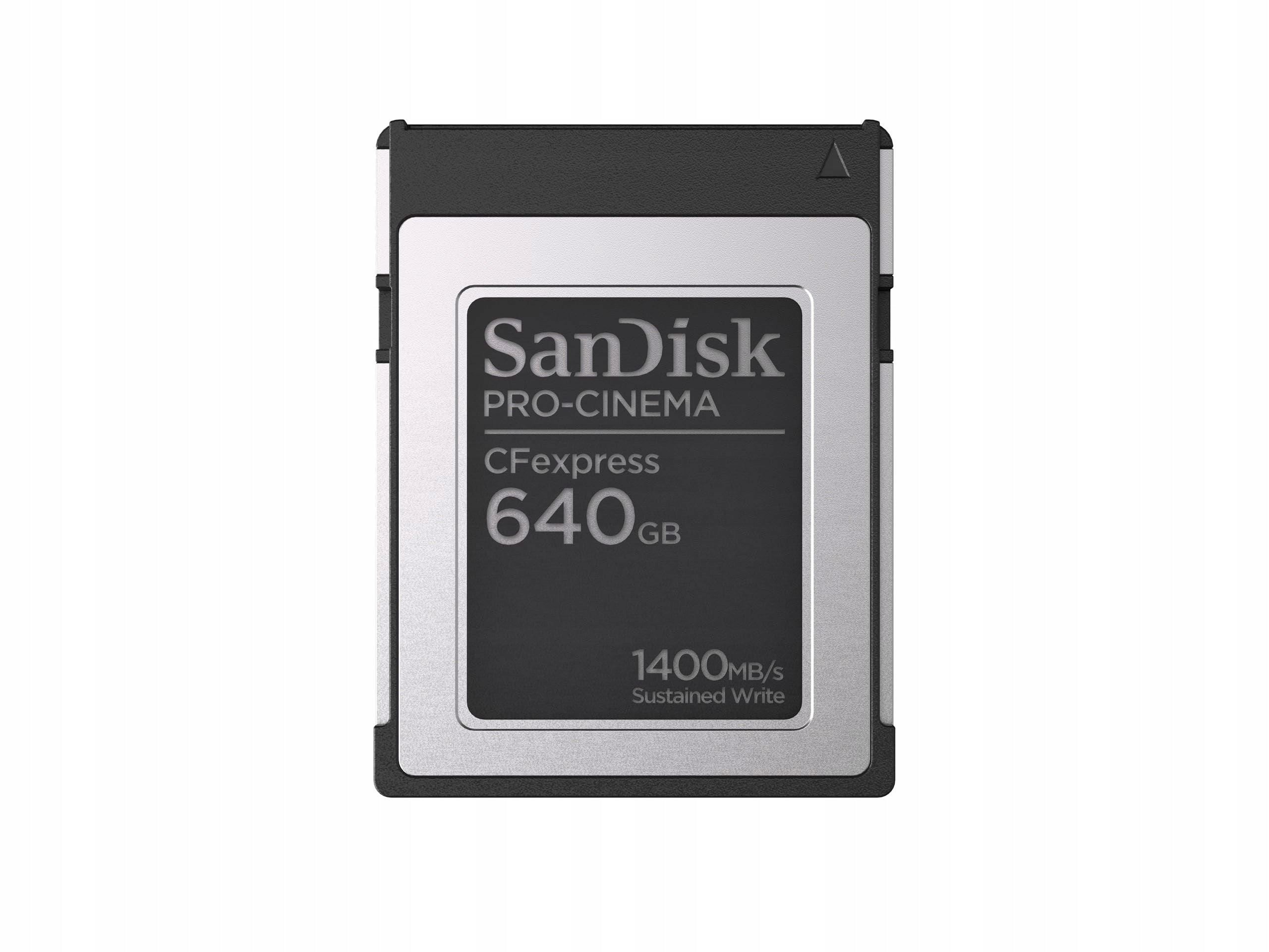 SanDisk 640GB PRO-CINEMA Cfexpress Type B, up to 1500 MB/s write, up to 170
