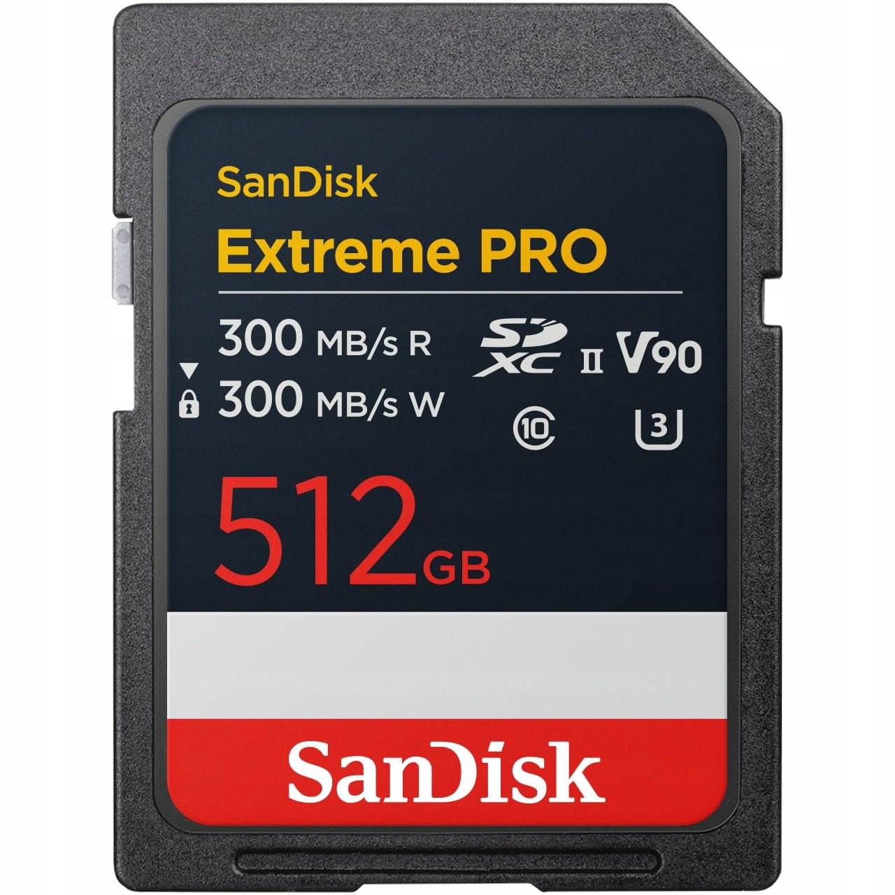 SanDisk Extreme PRO 512GB SDXC UHS-II Card, Up to 300MB/s Read Speeds, 300
