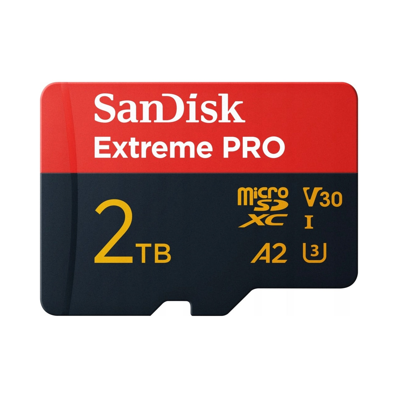 SanDisk Extreme PRO microSDXC UHS-I memory card with 2 TB adapter Packaging status original