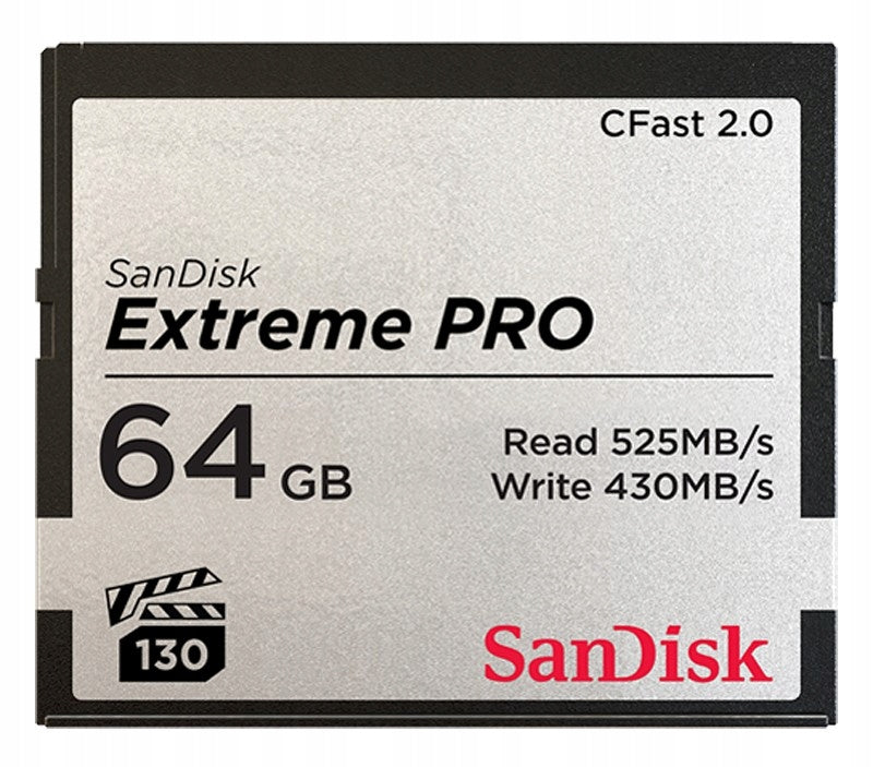 SanDisk Extreme Pro CFAST 2.0 64 GB 525 MB/s VPG130 (SDCFSP-064G-G46D)