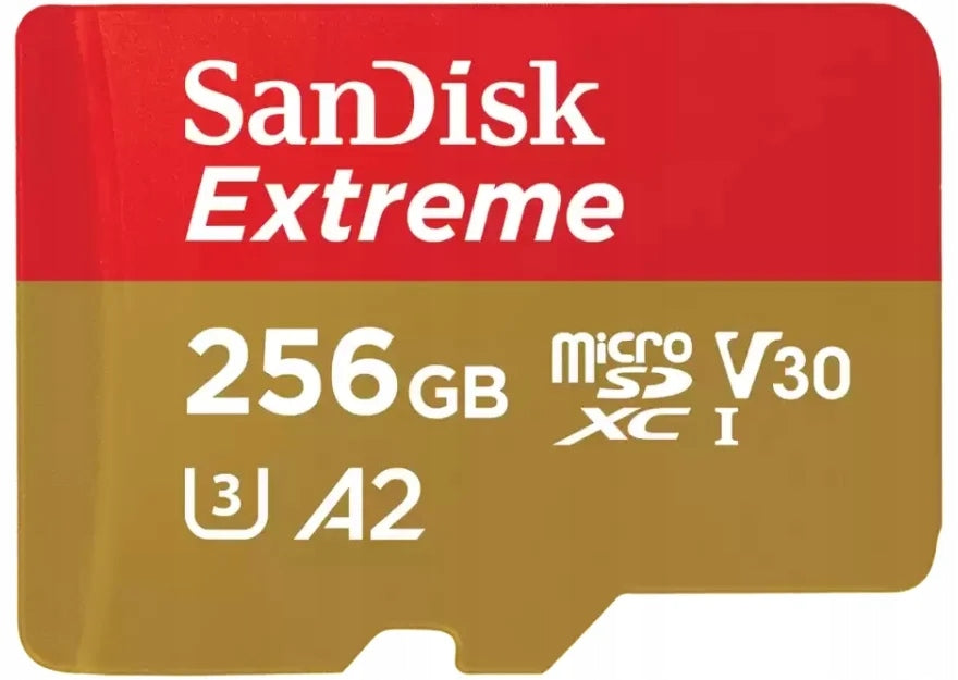 SanDisk Extreme microSDXC 256GB 160MB/s UHS-I U3 Class 10