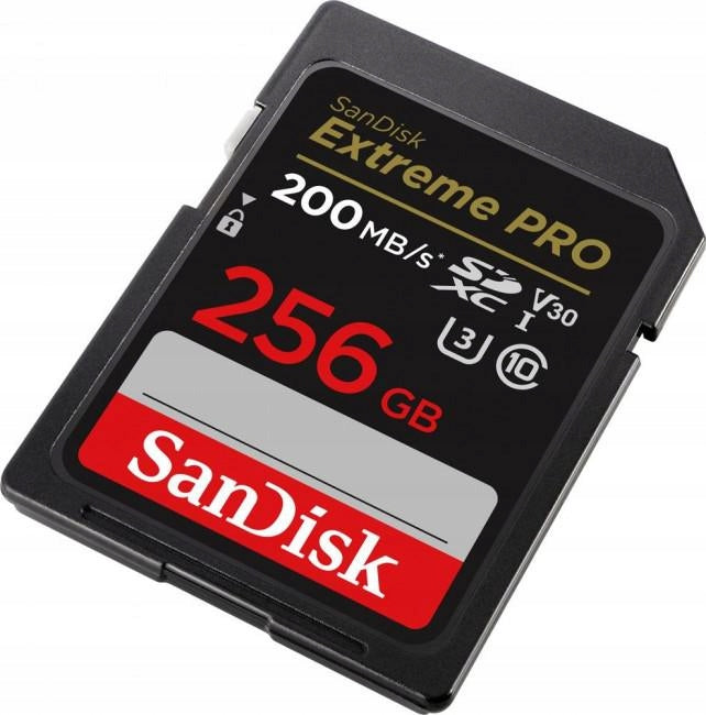 SanDisk SDXC 256GB Extreme Pro 200/140 MB/s V30 UHS-I U3