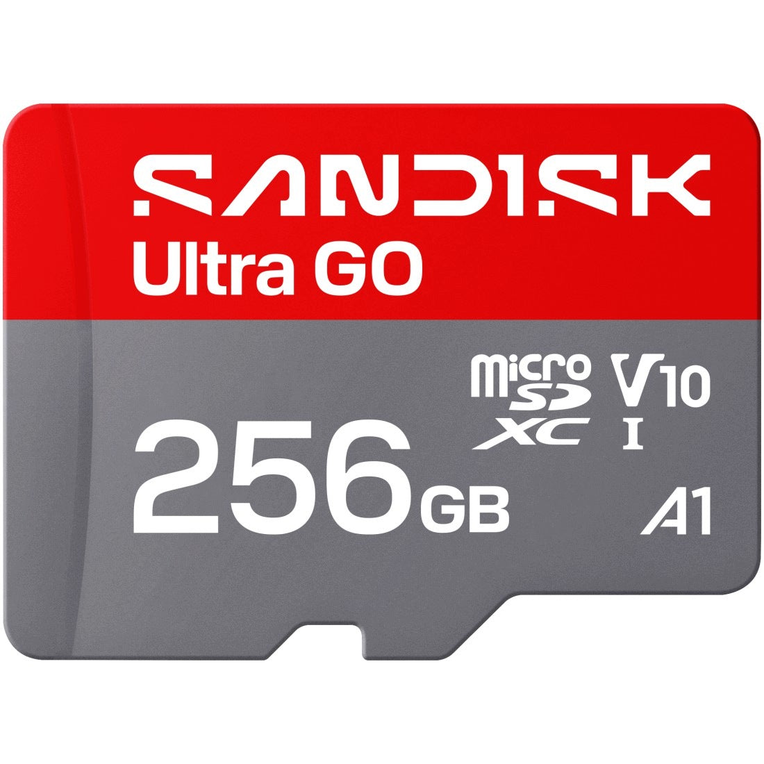 SanDisk ULTRA GO microSDHC 256GB UHS-I Memory Card, Read 190MB/s, Class 10, U1, V10, A1