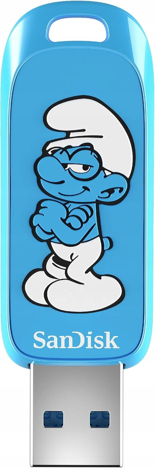 SanDisk USB A 3,2 130 MB/s 64GB Fast Flash Drive Smurf Packaging status original