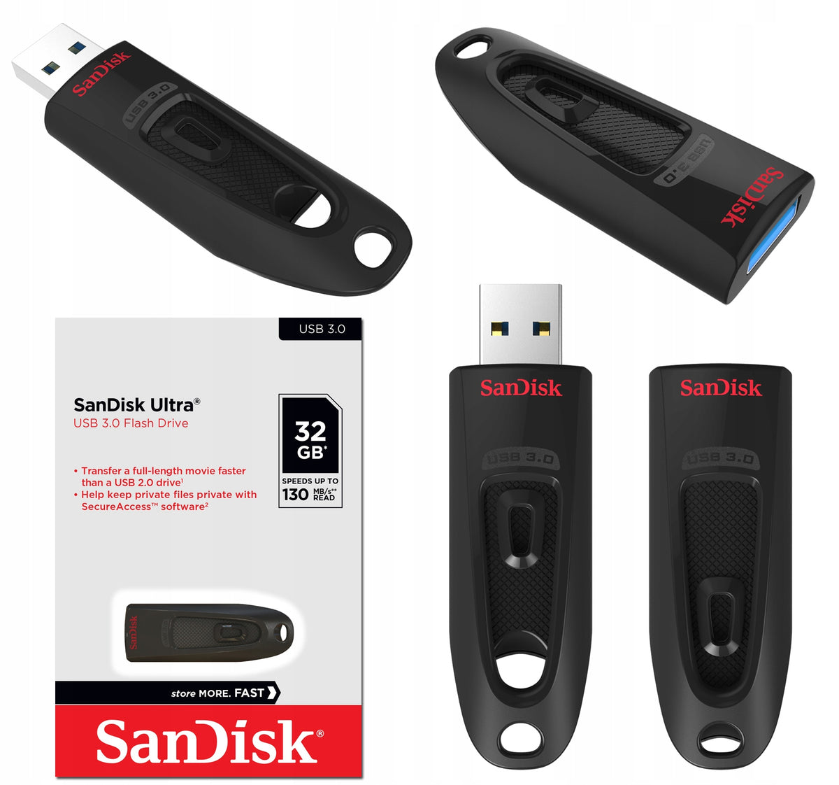SanDisk Ultra USB 3.0 32GB 100MB/s (SDCZ48-032G-U46)