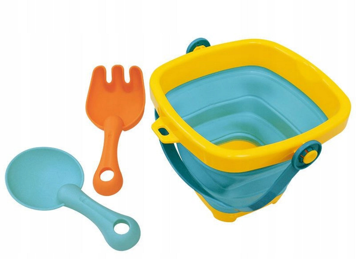 Sand Set Soft Bucket Silicone Folding Garden Shovel Rakes Kind set