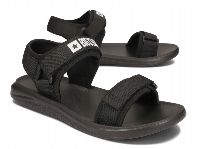 Sandalen für Herren Big Star HH174842, schwarz 