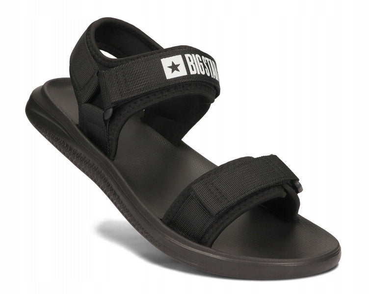 Sandalen für Herren Big Star HH174842, schwarz 