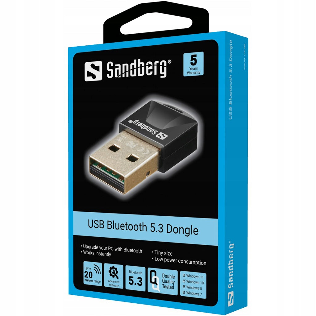 Sandberg USB Bluetooth 5.0 Dongle, 134-34 Manufacturer code 134-34