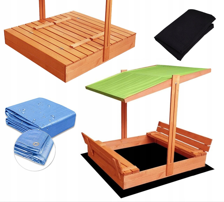 Sandbox Emilia with adjustable roof 120x120x120cm Manufacturer code 404567
