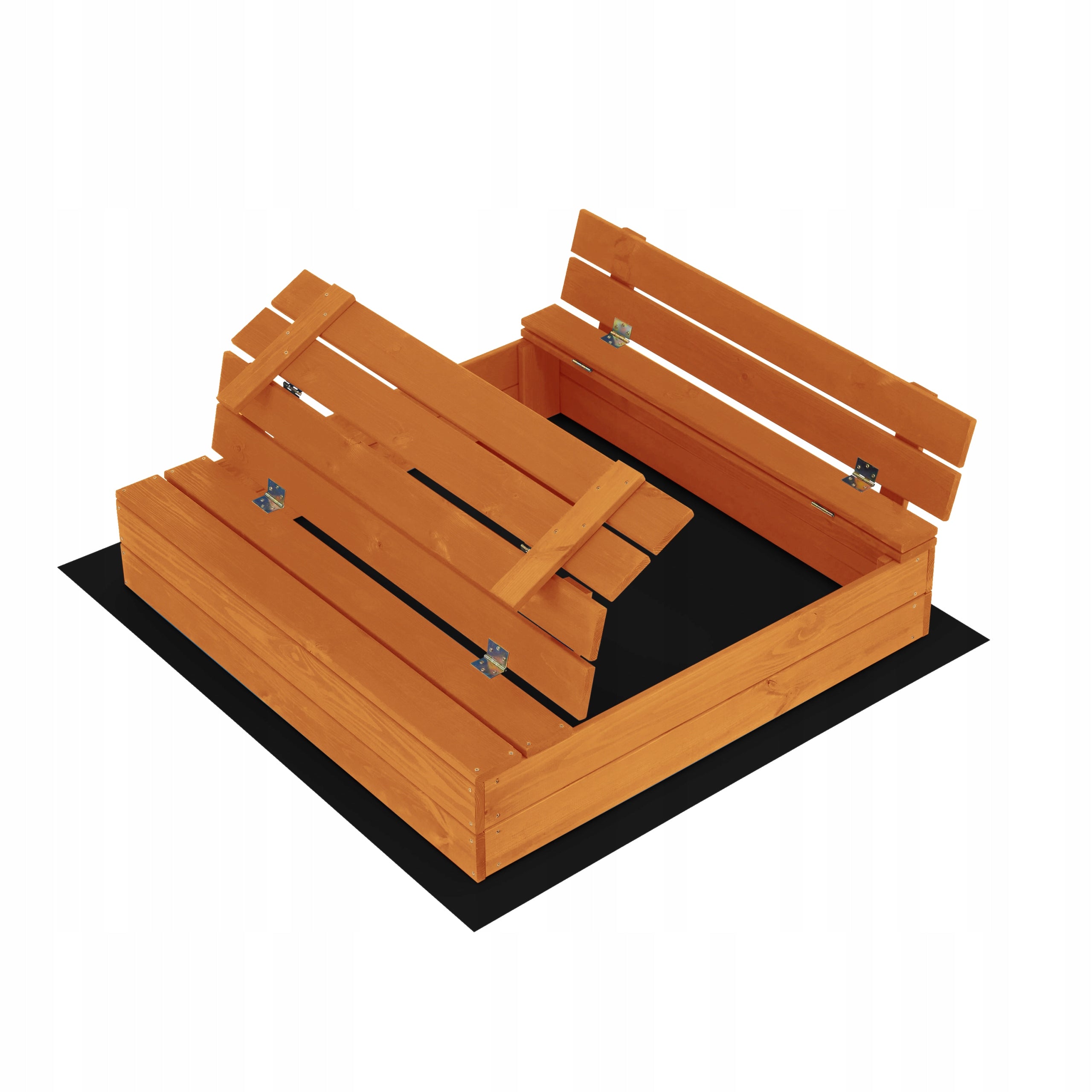 Sandbox Impregnated Wooden Lockable + Freebie Agrotextile Brand no brand