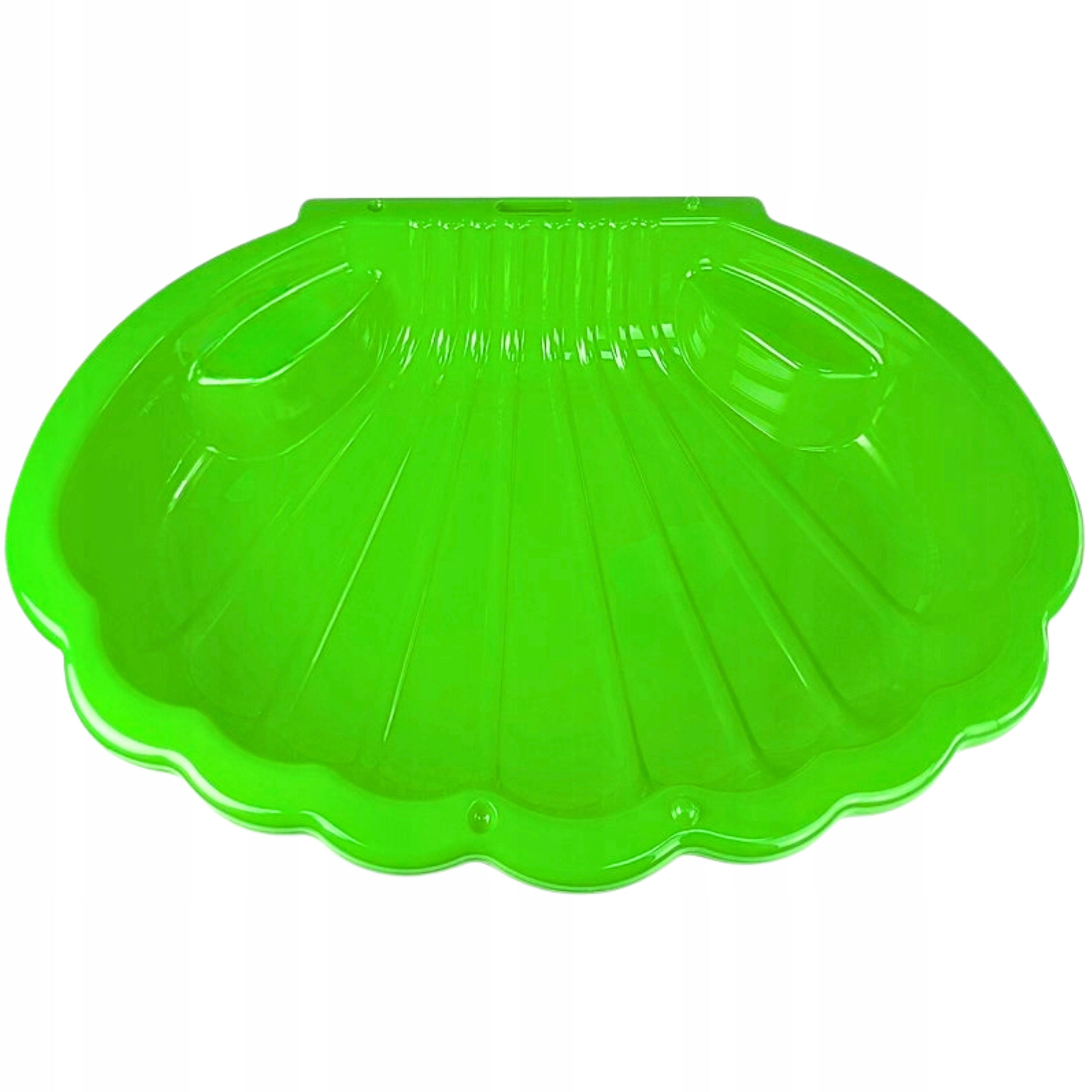 Sandbox Or Pool Plastic XXL Shell Lockable Green 2in1 SOLID Color green