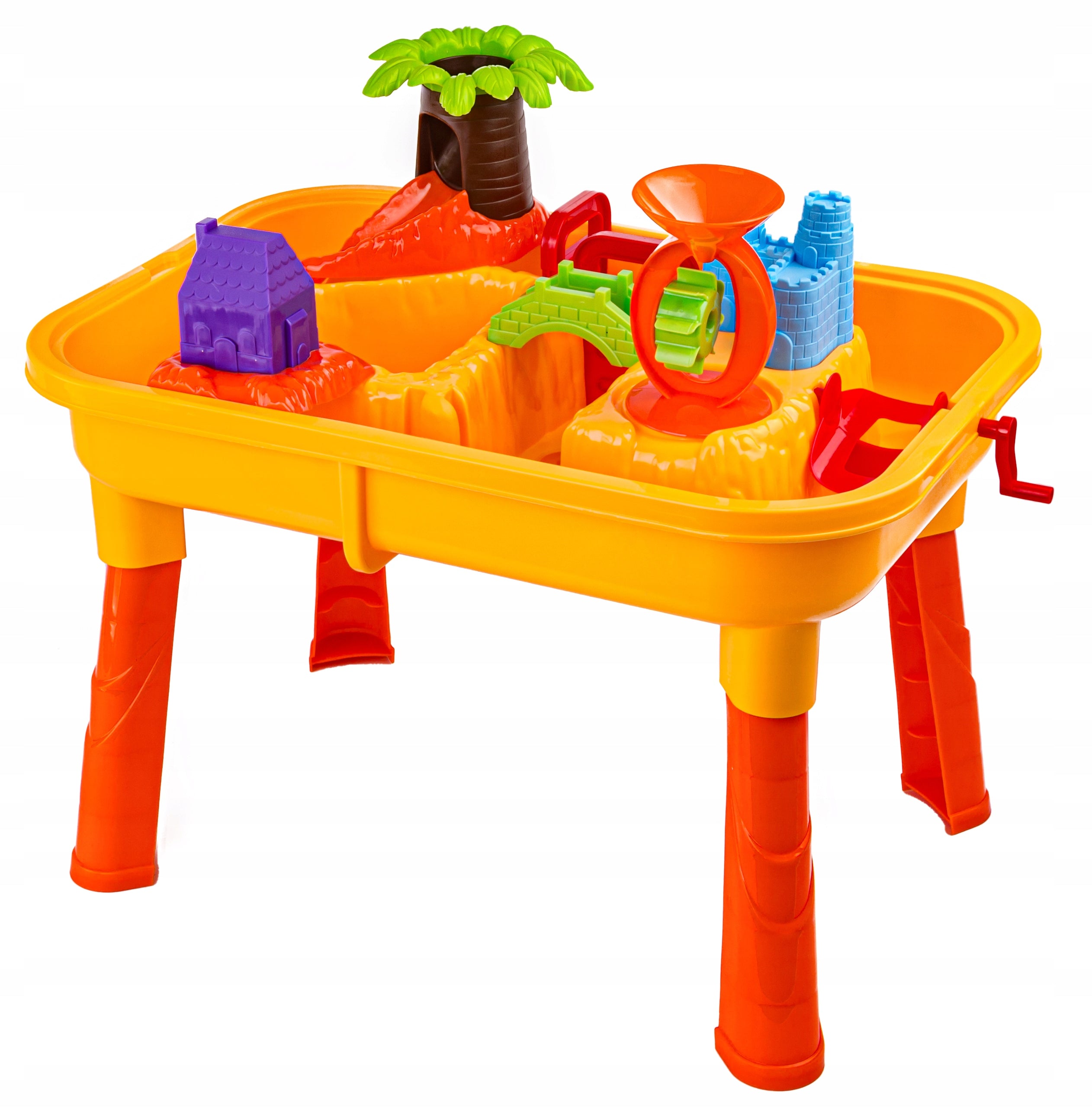 Sandbox Table Pool with Water Boats Molds Slide Grinder Accessories Packaging status original