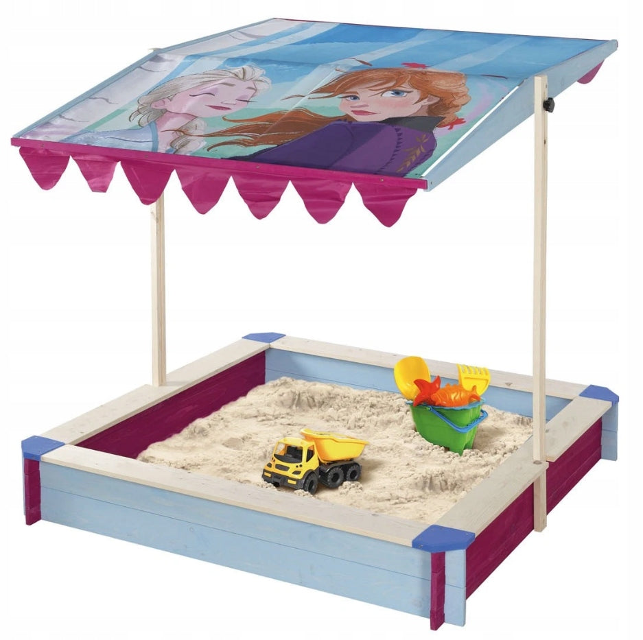 Sandbox WOODEN Lockable 120 x 120cm Adjustable Canopy FROZEN 41120 Manufacturer code 41120