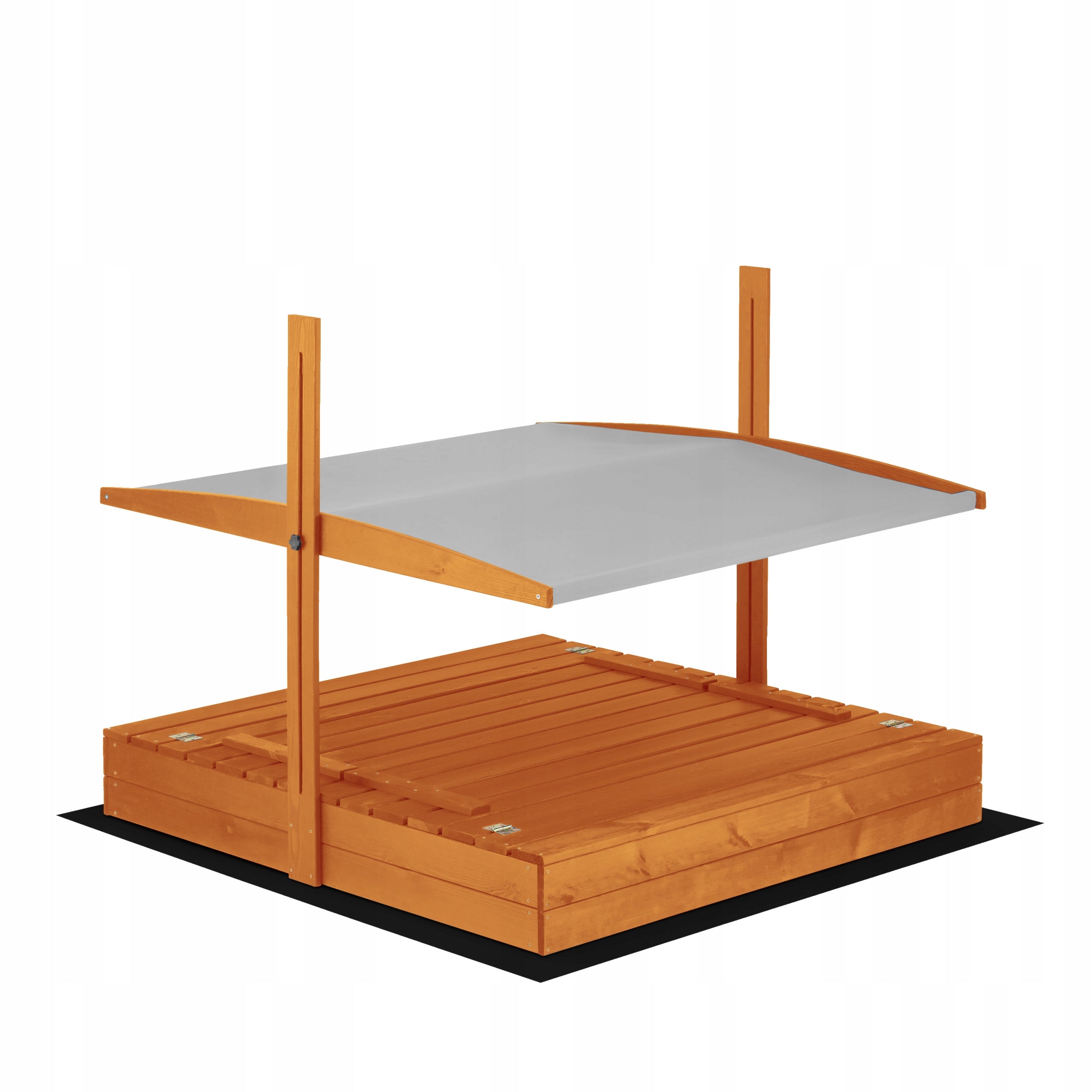Sandbox XXL 140x140 Impregnated with visor Wooden Lockable Brand no brand