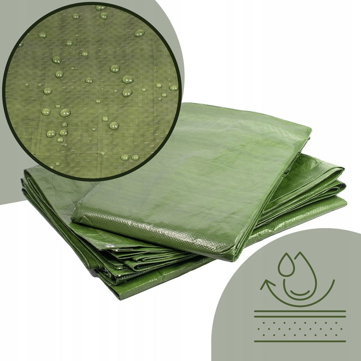 Sandbox cover 1,8x1,8 WATERPROOF tarpaulin GREEN STRONG Product width 180 cm