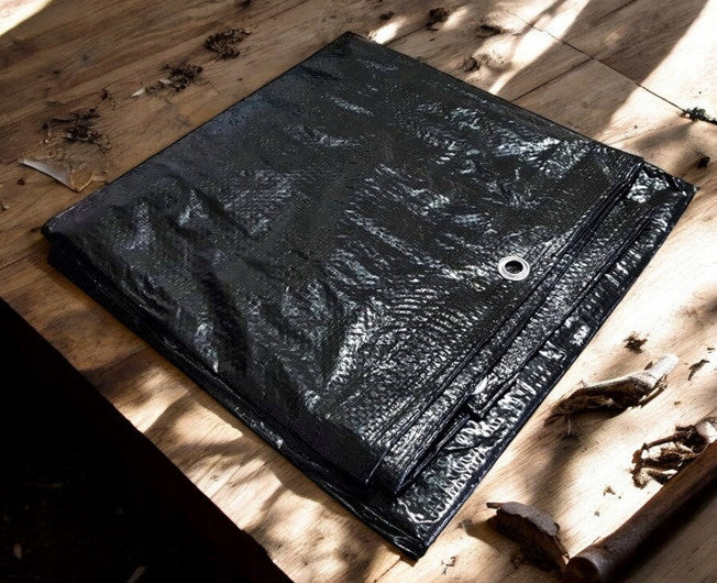 Sandbox cover 2x2m WATERPROOF tarpaulin BLACK STRONG material Manufacturer code POKROWIEC NA PIASKOWNICĘ PLANDEKA wodoodporny