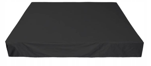 Sandbox cover 2x2m WATERPROOF tarpaulin BLACK STRONG material